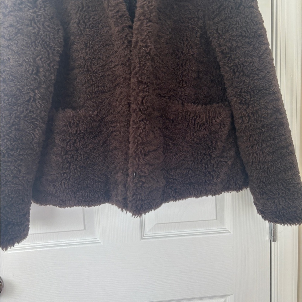 Zadig & Voltaire Dark Brown Teddy Jacket - Picture 9 of 16